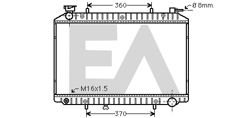 Radiator, engine cooling (31R18171)