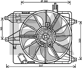 Fan, engine cooling (33V60022)