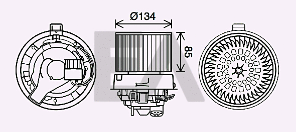 Electric Motor, interior blower (42A60033)