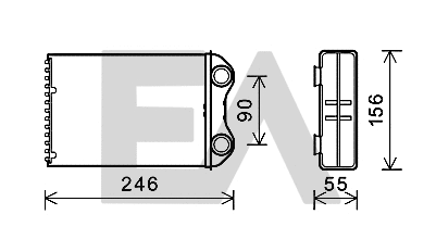 Heat Exchanger, interior heating (45C07013)
