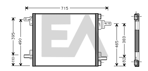 Condenser, air conditioning (30C50042)