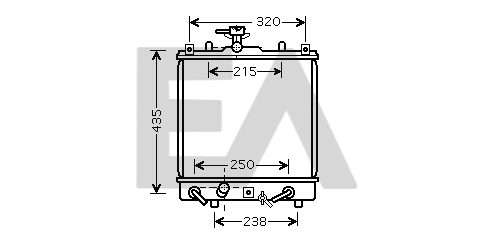 Radiator, engine cooling (31R69045)