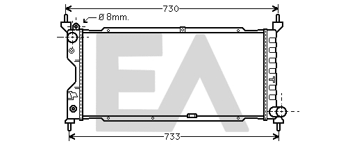 Radiator, engine cooling (31R54161)