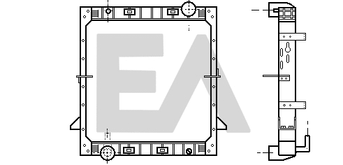 Radiator, engine cooling (31R30028)