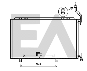 Condenser, air conditioning (30C22034)