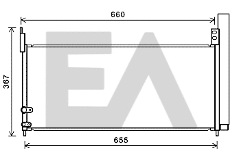Condenser, air conditioning (30C71086)