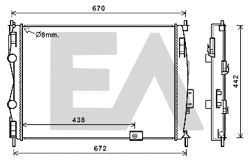 Radiator, engine cooling (31R18150)