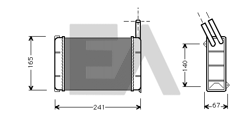 Heat Exchanger, interior heating (45C22001)