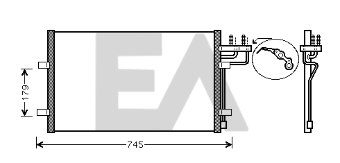 Condenser, air conditioning (30C22043)