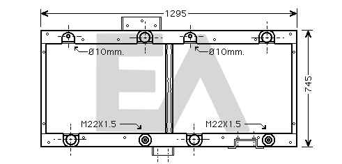 Radiator, engine cooling (31R45056)