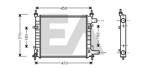 Radiator, engine cooling (31R22071)