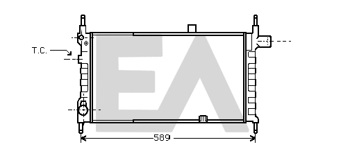 Radiator, engine cooling (31R54036)