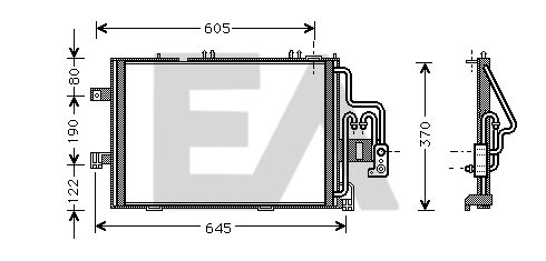 Condenser, air conditioning (30C54041)