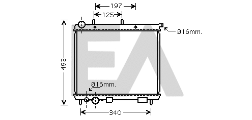 Radiator, engine cooling (31R10034)
