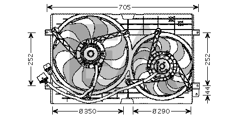 Fan, engine cooling (33V77006)
