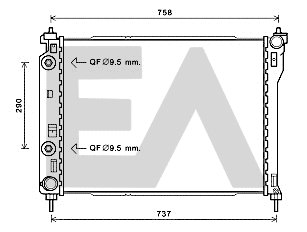 Radiator, engine cooling (31R54241)
