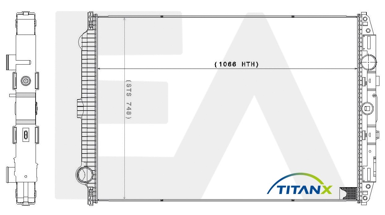 Radiator, engine cooling (31R16018T)