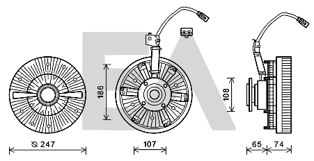 Fan Wheel, engine cooling (35C47D03)