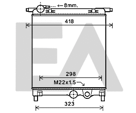 Radiator, engine cooling (31R77125)