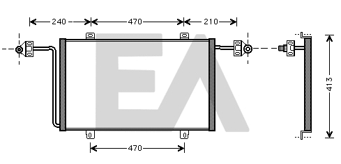 Condenser, air conditioning (30C60022)