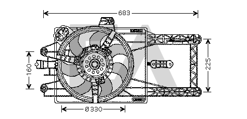 Fan, engine cooling (33V25025)