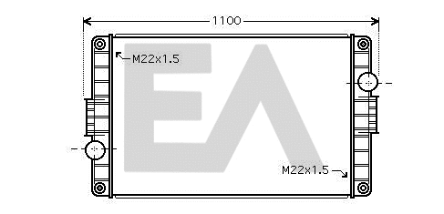 Radiator, engine cooling (31R76028)