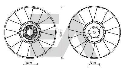 Fan Wheel, engine cooling (35C30C02)