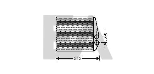 Heat Exchanger, interior heating (45C54035)