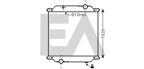 Radiator, engine cooling (31R59019)