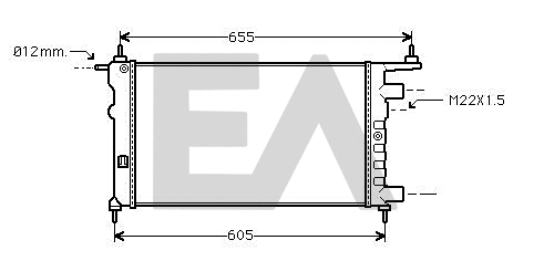 Radiator, engine cooling (31R54185)