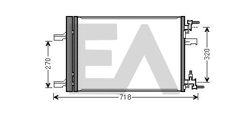 Condenser, air conditioning (30C54058)