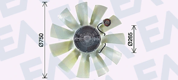 Fan Wheel, engine cooling (35C76C11)