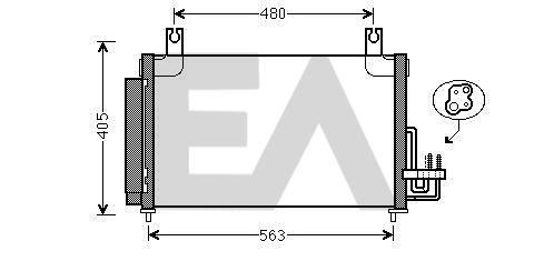 Condenser, air conditioning (30C36055)
