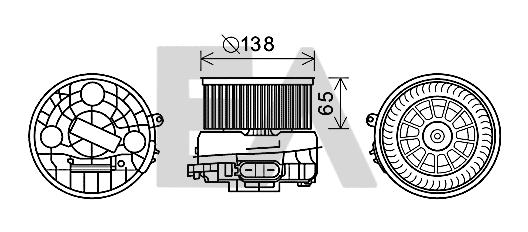 Electric Motor, interior blower (42A10015)