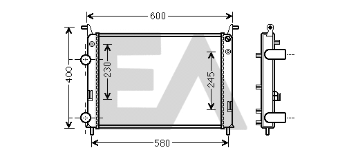 Radiator, engine cooling (31R25129)