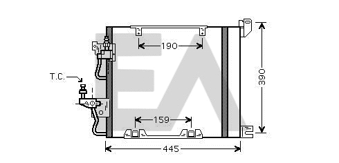 Condenser, air conditioning (30C54019)