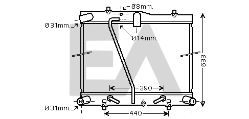 Radiator, engine cooling (31R71219)