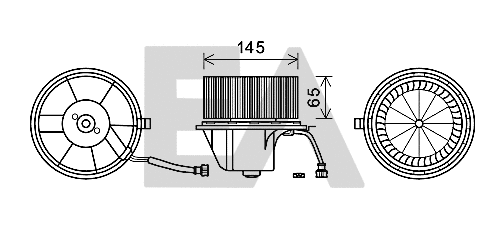 Electric Motor, interior blower (42A77008)