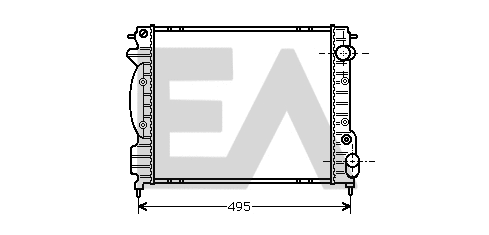 Radiator, engine cooling (31R60039)