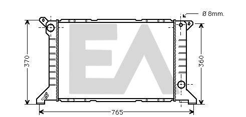 Radiator, engine cooling (31R22057)
