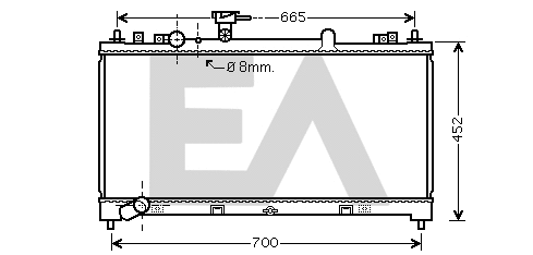 Radiator, engine cooling (31R52096)