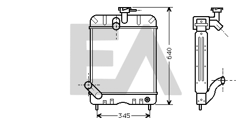Radiator, engine cooling (31R46003)