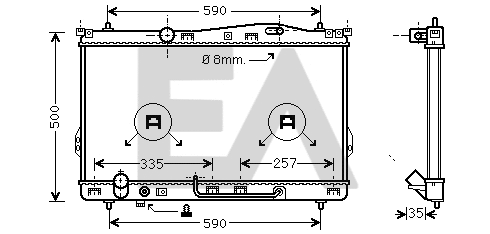 Radiator, engine cooling (31R28028)