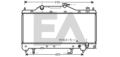Radiator, engine cooling (31R71299)