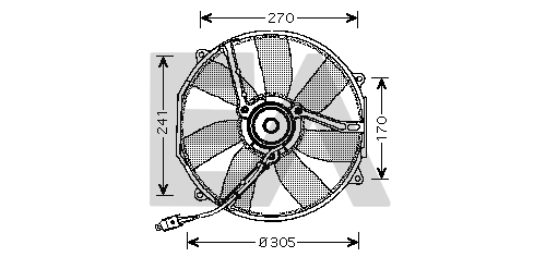 Fan, engine cooling (33V50009)