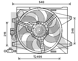 Fan, engine cooling (33V25076)
