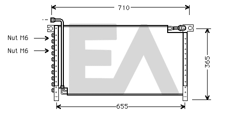 Condenser, air conditioning (30C18004)