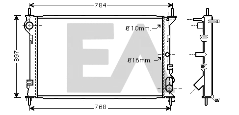 Radiator, engine cooling (31R22131)