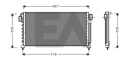 Condenser, air conditioning (30C68003)