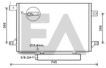 Condenser, air conditioning (30C50054)